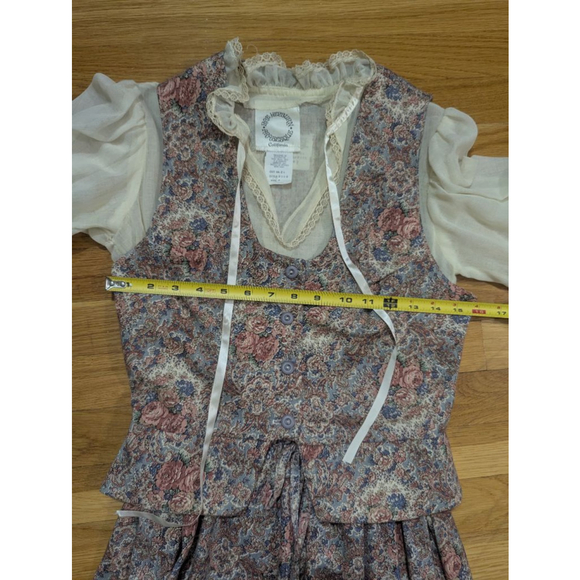 Rae Hepburn Vintage Arabesque 2 Piece Floral Dress Set Cottage Prairie 70s - Picture 8 of 10